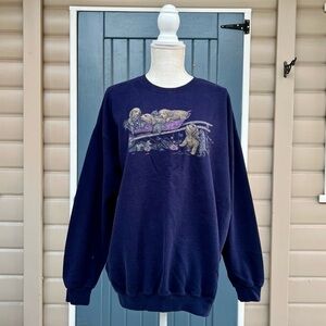 Vintage 1990s Northern Reflection Sleepy Puppy Outdoorsman Sweatshirt Women’s XL